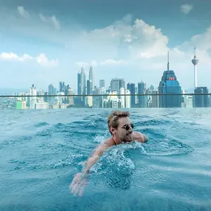 Albergue Penthouse On 34 - The Highest Unit And Views In Regalia & Private Rooftop Terrace, Kuala Lumpur
